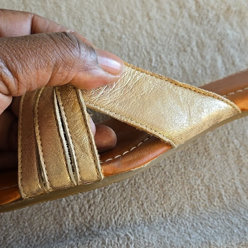 UGG Kenleigh Slide Women's Metallic Gold Sandals Summer Shoes Size 8